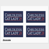 Kamala Harris - Chilless Cat Lady 2024 I 長方形シール (シート)