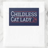 Kamala Harris - Chilless Cat Lady 2024 I 長方形シール (バッグ)