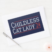 Kamala Harris - Chilless Cat Lady 2024 I 長方形シール (封筒)