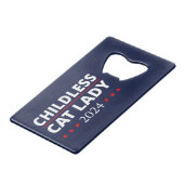 Kamala Harris - Chilless Cat Lady 2024 III クレジットカード栓抜き (正面アングル)