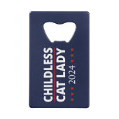 Kamala Harris - Chilless Cat Lady 2024 III クレジットカード栓抜き (裏面)