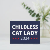Kamala Harris - Chilless Cat Lady 2024 III ポストカード (スタンド正面)