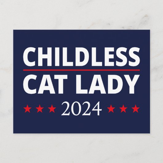 Kamala Harris - Chilless Cat Lady 2024 III ポストカード (正面)