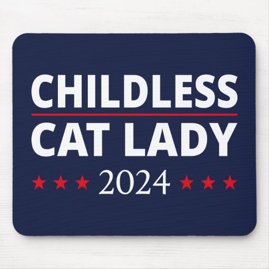 Kamala Harris - Chilless Cat Lady 2024 III マウスパッド (正面)