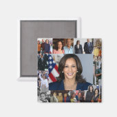Kamala Harris Collageフォトマグネット マグネット (正面/裏面)