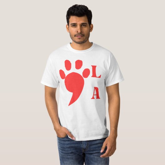 Kamala Harris Comma-la chilless cat lady paw Tシャツ (正面フル)