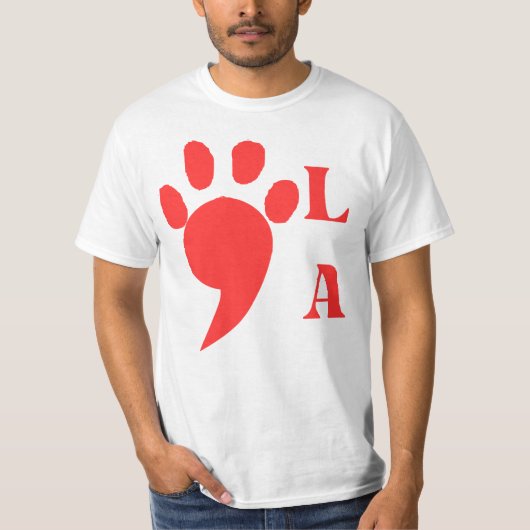 Kamala Harris Comma-la chilless cat lady paw Tシャツ (正面)