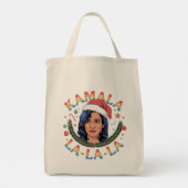 Kamala Harris "Comma La" Christmas 2024 おもしろいクリスマス トートバッグ (裏面)
