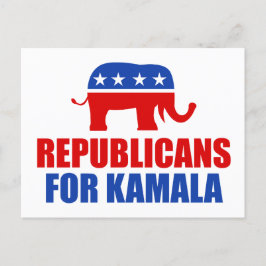 Kamala Harris Elephantの共和党 ポストカード