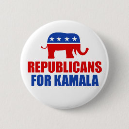 Kamala Harris Elephantの共和党 缶バッジ