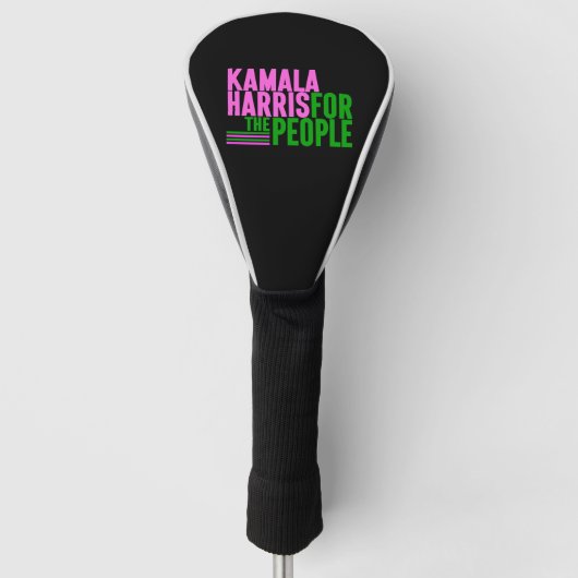 Kamala Harris for President金ゴールドヘッドカバー ゴルフヘッドカバー (正面)