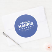 Kamala Harris for President – ホワイト – ラウンドシール (封筒)