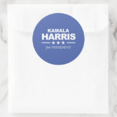 Kamala Harris for President – ホワイト – ラウンドシール (バッグ)