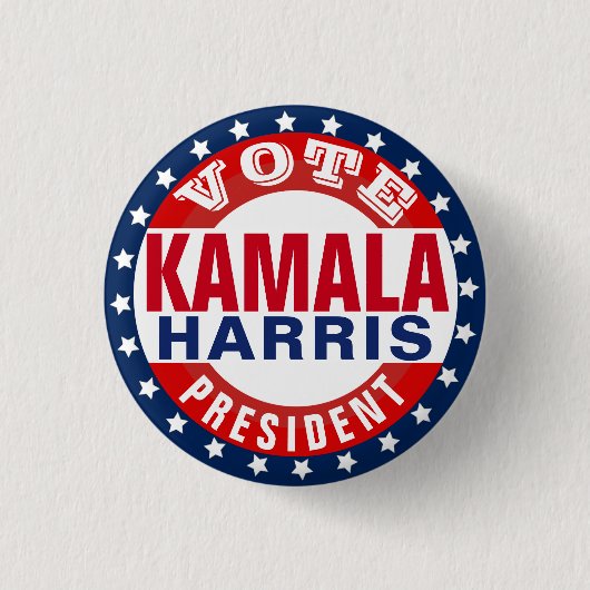 Kamala Harris for President 缶バッジ (正面)