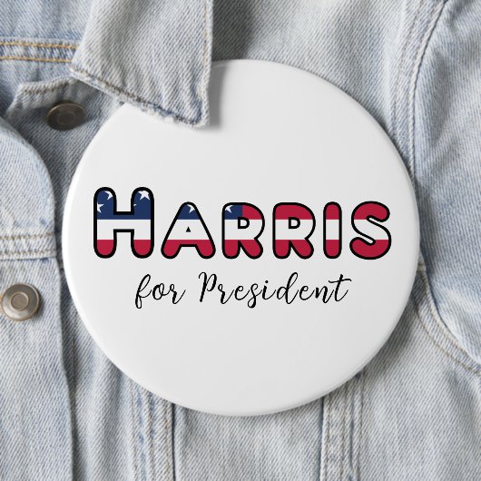 Kamala Harris for President 缶バッジ (インサイチュ)