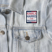 Kamala Harris for President 缶バッジ (インサイチュ)