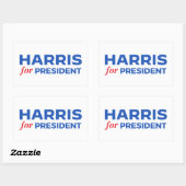 Kamala Harris for President 長方形シール (シート)