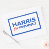 Kamala Harris for President 長方形シール (封筒)