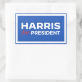 Kamala Harris for President 長方形シール (バッグ)