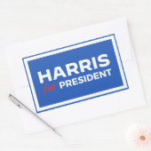 Kamala Harris for President 長方形シール (封筒)