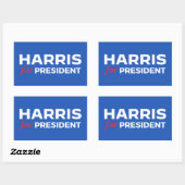 Kamala Harris for President 長方形シール (シート)