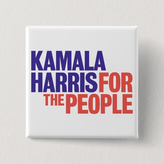 Kamala Harris for President 2024ボタン 缶バッジ (正面)