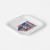 Kamala Harris for President 2024 おもしろい Cat ペーパープレート (傾斜あり)