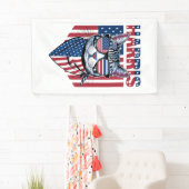 Kamala Harris for President 2024 おもしろい Cat 横断幕 (インサイチュ)