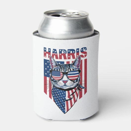 Kamala Harris for President 2024 おもしろい Cat 缶クーラー (缶正面)