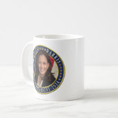 Kamala Harris for President 2024 Democrat Photo コーヒーマグカップ (正面左)