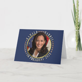 Kamala Harris for President 2024 Democrat Photo シーズンカード
