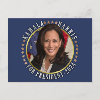 Kamala Harris for President 2024 Democrat Photo ポストカード