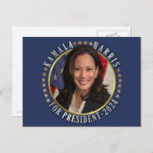 Kamala Harris for President 2024 Democrat Photo ポストカード (正面/裏面)