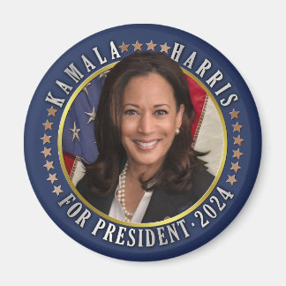 Kamala Harris for President 2024 Democrat Photo マグネット