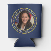 Kamala Harris for President 2024 Democrat Photo 缶クーラー (正面)