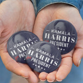Kamala Harris for President 2024 Photo Button Pin 缶バッジ