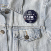 Kamala Harris for President 2024 Photo Button Pin 缶バッジ (インサイチュ)