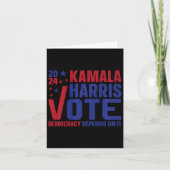 Kamala Harris For President A New Vision For Ameri カード (正面)