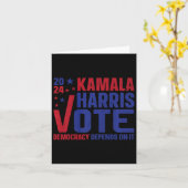 Kamala Harris For President A New Vision For Ameri カード (黄色い花)
