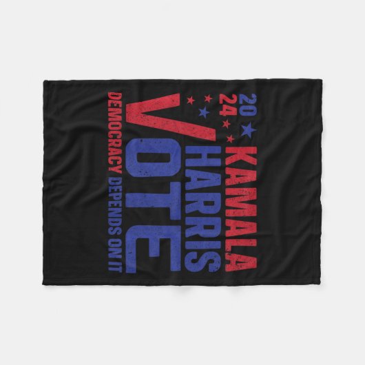 Kamala Harris For President A New Vision For Ameri フリースブランケット (正面(横))
