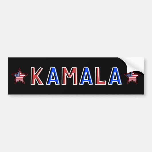 Kamala Harris for President, "Kamala"デザイン バンパーステッカー (正面)