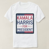 Kamala Harris for President Tシャツ (デザイン正面)