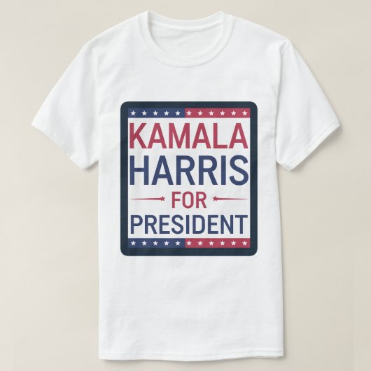 Kamala Harris for President Tシャツ (デザイン正面)