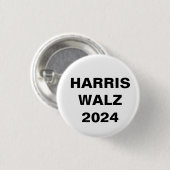 Kamala Harris for President Tim Walz VP 2024 缶バッジ (正面&裏面)