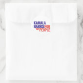 Kamala Harris for the Peopleステッカー ラウンドシール (バッグ)