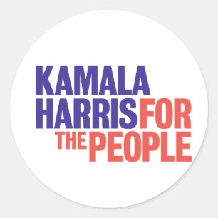 Kamala Harris for the Peopleステッカー ラウンドシール