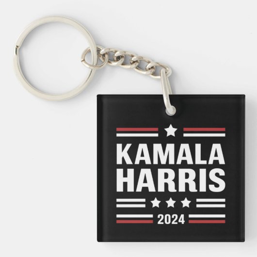 Kamala Harris for the People 2024 President キーホルダー (正面)