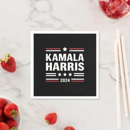 Kamala Harris for the People 2024 President スタンダードカクテルナプキン (インサイチュ)