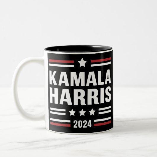 Kamala Harris for the People 2024 President ツートーンマグカップ (左)
