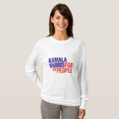 Kamala Harris for the People long sleeve T-shirt Tシャツ (正面フル)